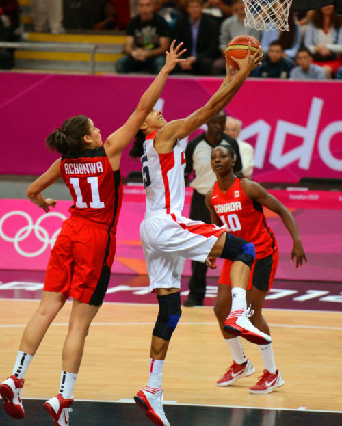 USA Candace Parker drives for a score against Canada in the first quarter of the quarter finals of the women's basketball competitiion. Parker scored 12 points ina 91-48 victory.(AP Photo/Dick Druckman)USA Candace Parker drives for a score against Canada in the first quarter of the quarter finals of the women's basketball competitiion. Parker scored 12 points ina 91-48 victory.(AP Photo/Dick Druckman)USA Candace Parker drives for a score against Canada in the first quarter of the quarter finals of the women's basketball competitiion. Parker scored 12 points ina 91-48 victory.(AP Photo/Dick Druckman)