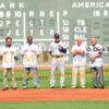 Boston baseball football basketball and hockey legends honor Derek Jeter during his farewell ceremony during his final game of his career. Derek ended his career going 1 for 2 and driving in a run with his 3,465th hit and leading the Yankees to a 9-5 victory.