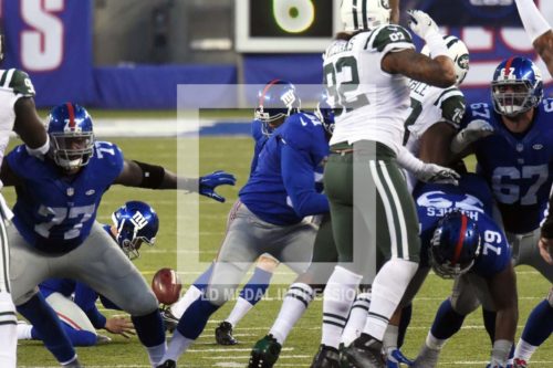New York Giants kicker JOSH BROWN misses a 48 yard field goal with 6:33 left in the extra session giving the New York Jets a 23-20 victory. This was BROWN'S first miss in 26 attempts.