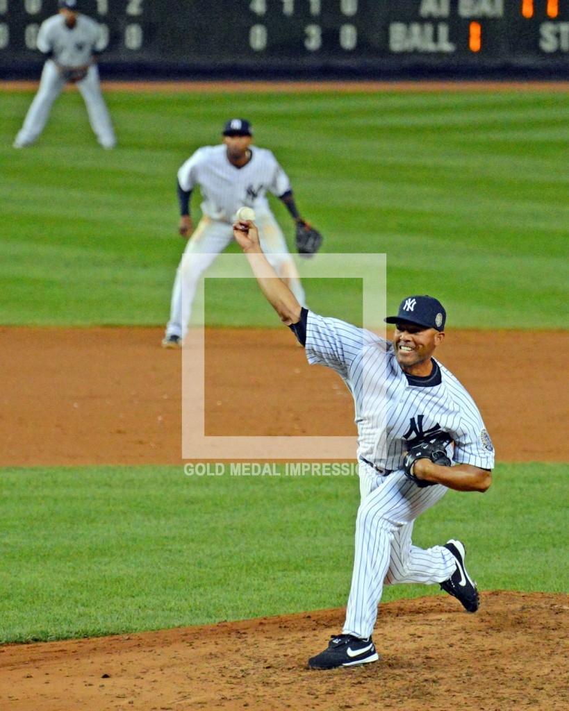 2019 Baseball Hall of Fame Inductee New York Yankees Mariano Rivera throws last pitch of his