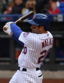 In his first home game with the Mets after being acquired from Pittsburgh, NEIL WALKER, hits a tiebreaking single in the sixth inning. WALKER went 2 for 4, driving in 2 runs and leading the Mets to a 7-2 home opener victory.