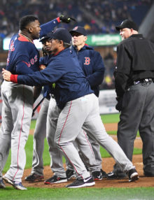 Boston Red Sox DAVID ORTIZ(BIG PAPI) stormed onto the field