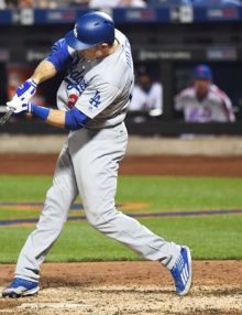 Los Angeles Dodgers CHASE UTLEY hits a grand slam