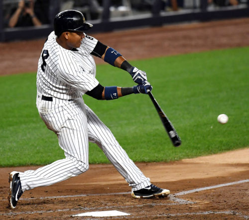 New York Yankees STARLIN CASTRO homers in the third