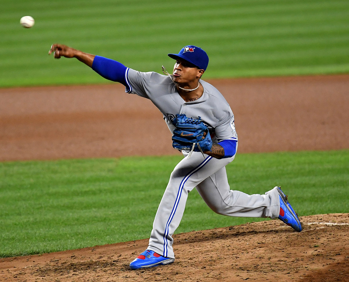 Toronto Blue Jays starting pitcher MARCUS STROMAN strike out pitch - Gold  Medal Impressions
