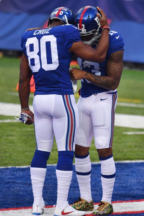 Giants wide receivers VICTOR CRUZ and ODELL BECKHAM JR. share thoughts