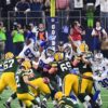Green Bay Packers kicker MASON CROSBY kicks a 51 yard field goal