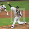Yankees relief pitcher Dellin Betances strikes out designated hitter Matt Adams