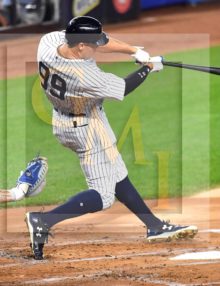 Yankees rookie sensation AARON JUDGE hits his record 51st home run (pic 1 of 2 in series)
