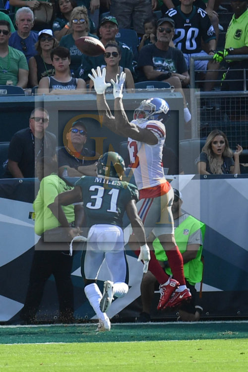 New York Giants ODELL BECKHAM JR's leaping catch