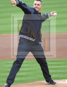 Retired Yankee and Astro pitcher ANDY PETTITTE throws out the ceremonial first pitch
