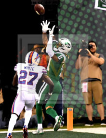 New York Jets wide receiver ROBBY ANDERSON makes leaping touchdown catch