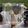 New York Yankees Didi Gregorius gets a high five from Brett Gardner