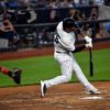 Yankees Glyber Torres hits a three-run home run in the first inning