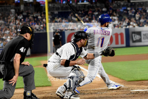 New York Mets Jose Bautista hits a two-run home run in the fourth