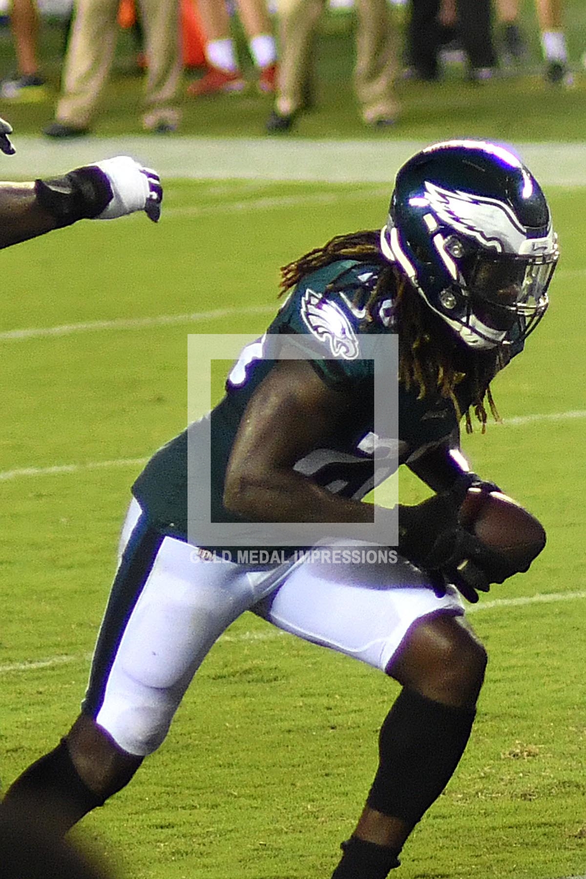 Philadelphia Eagles running back JAY AJAYI scores the first of two touchdowns