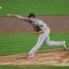 Boston Red Sox Nate Eovaldi, strikes out Yankees Luke Voit
