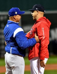 World Series managers Dave Roberts and Alex Cora old teammates from the 2004 Los Angeles Dodgers team reunite