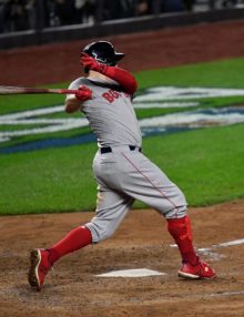 Boston Red Sox Brock Holt triples and drives in 2 runs