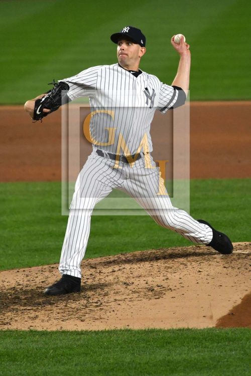 New York Yankees James Paxton strikes out Boston Red Sox Eduardo Nunez