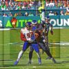 Eagles quarterback Carson Wentz throws a 25 yard touchdown pass