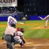 New York Mets Mike Piazza homers against Phillies
